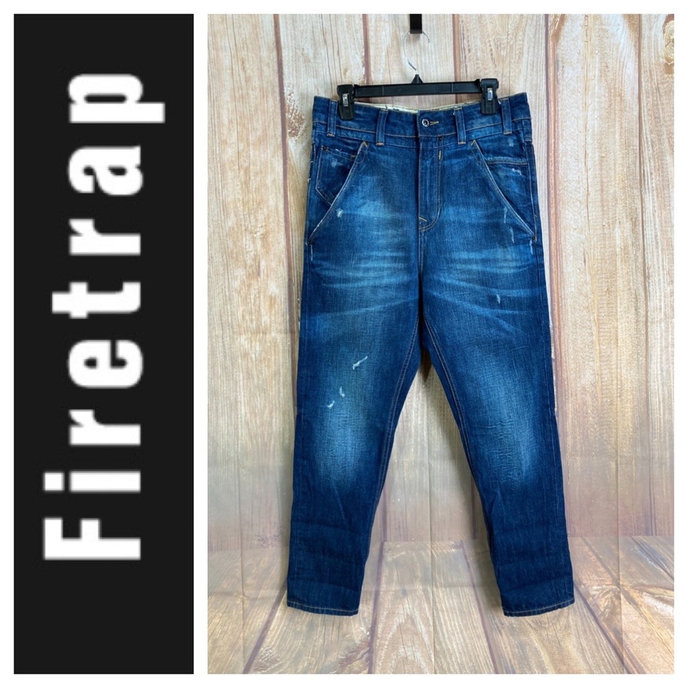 ➡️FireTrap  BlackSeal Dropped Crouch SupaCarrot Denim Jean Size 29x26”